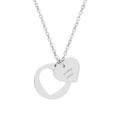 Engravable Heart Cutout Necklace — Personalized Love Pendant